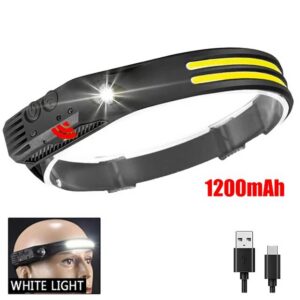 COB LED Headlamp Induction Head Lamp Outdoor Camping Fishing Sensor Headlight_8