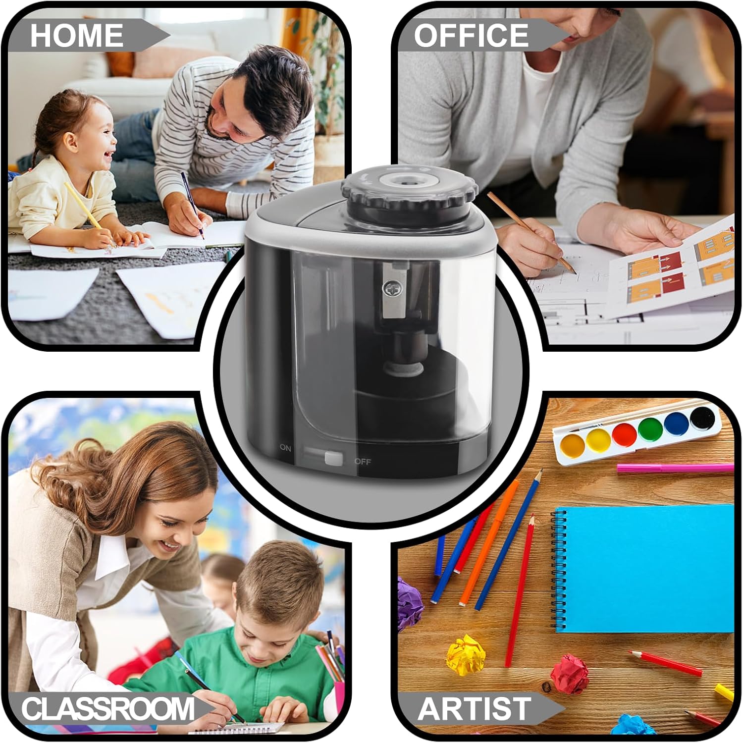 Desktop Automatic Pencil Sharpener_5 Desktop Automatic Pencil Sharpener_5