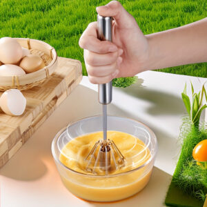 Stainless Steel Egg Beater Durable Semi-Automatic Mixer_1
