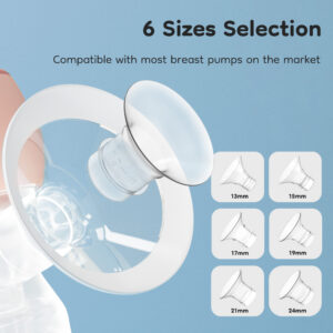 Electric Breast Pumps Nipple Tunnel Narrow Connector Silicone Flange Inserts_4