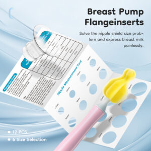 Electric Breast Pumps Nipple Tunnel Narrow Connector Silicone Flange Inserts_1