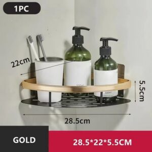 No Drill Wall Mounted Shower Corner Rack Bathroom Kitchen Accessories_6