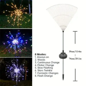 Solar Fireworks Lights Outdoor Waterproof Solar Garden Lights_3