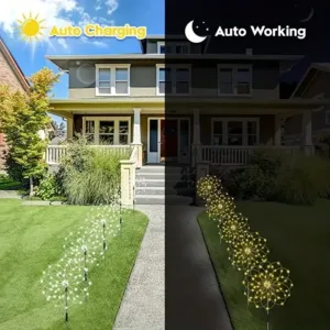 Solar Fireworks Lights Outdoor Waterproof Solar Garden Lights_4