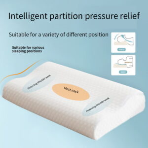 Knitted Fabric Polyurethane Slow Rebound Memory Foam Pillow_2