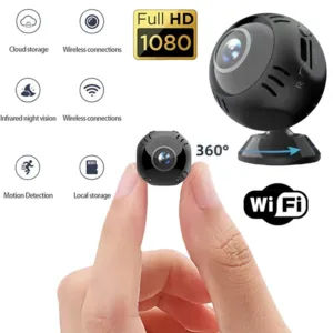 1080P wireless WiFi high-definition wide-angle camera night vision motion detection mobile phone remote recording video monitor