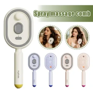 Design Anti Static Hair Care Comb Mist Spraying Airbag Massage Self Cleaning Feature Ideal Holiday Gift For Family And Friends